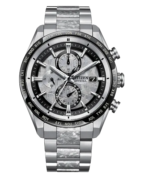 ATTESA Platinum Shine Silver-Tone Dial Super Titanium with ATTESA Platinum Shine Silver-Tone Dial Super Titanium with